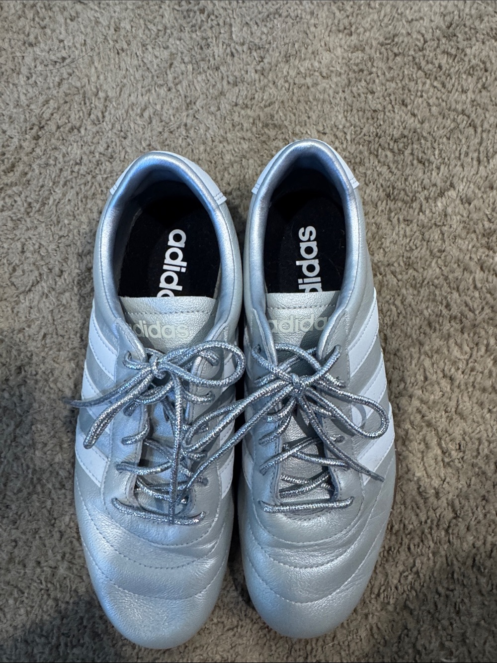 adidas Silver Metallic Sneakers